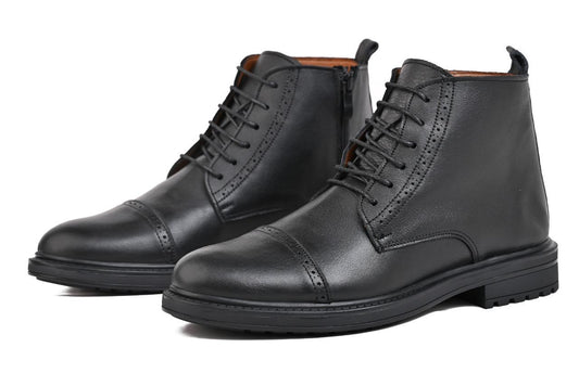 Benaaz BOOT007 – Bottines Homme en Cuir 100% Premium avec Fermeture Zippée et Semelle Confortable