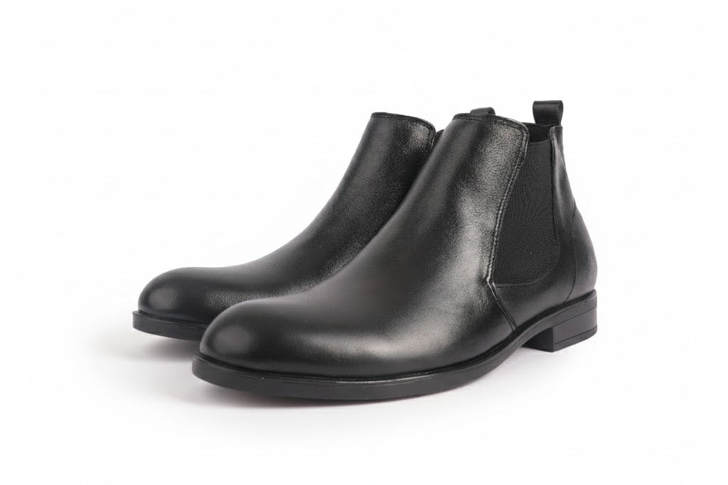 Benaaz Chelsea Boots – Bottines Homme Élégantes en Cuir Noir | Style Classique & Confort Premium