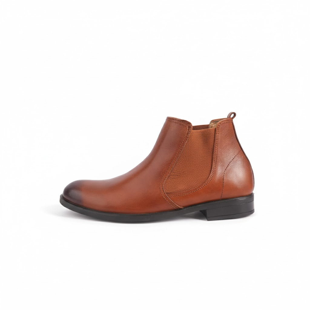 Benaaz Chelsea Boots – Bottines Homme Élégantes en Cuir Marron | Style Classique & Confort Premium